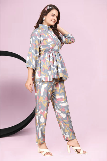 Nice Looking Box Pattern Co-Ord Set for Women: Effortless Style