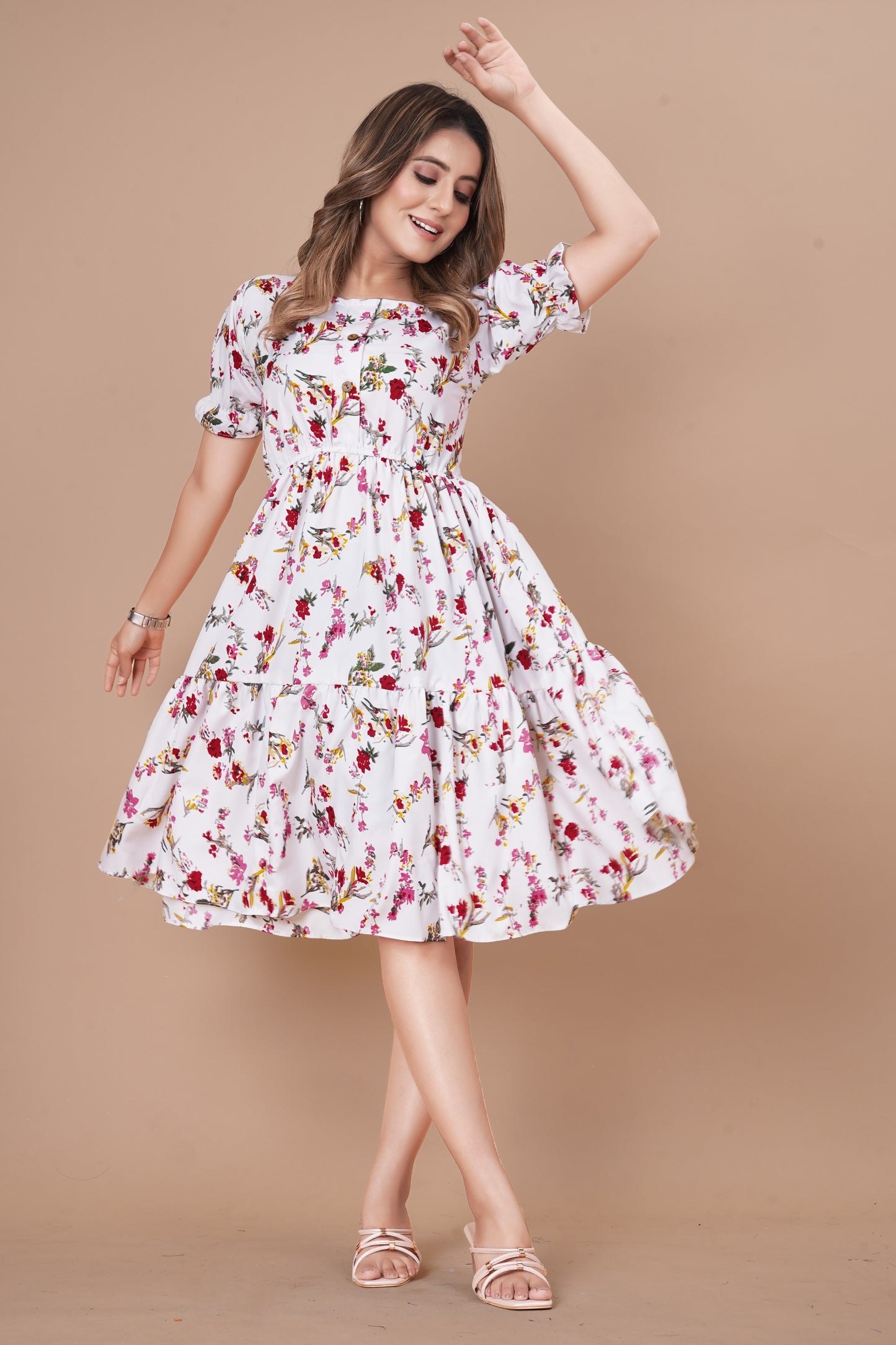 Printed Floral One-Piece Dresses for Women – Perfect for Any Occasion