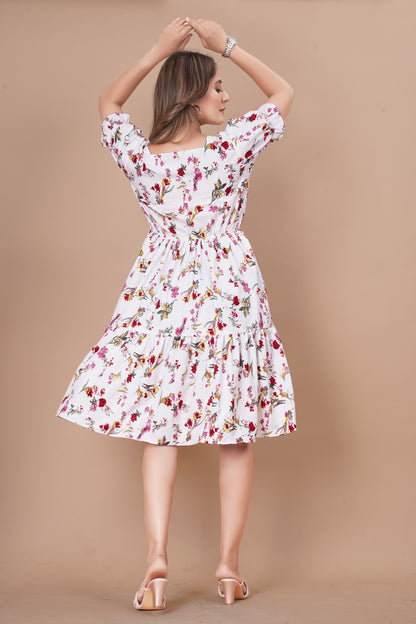 Printed Floral One-Piece Dresses for Women – Perfect for Any Occasion