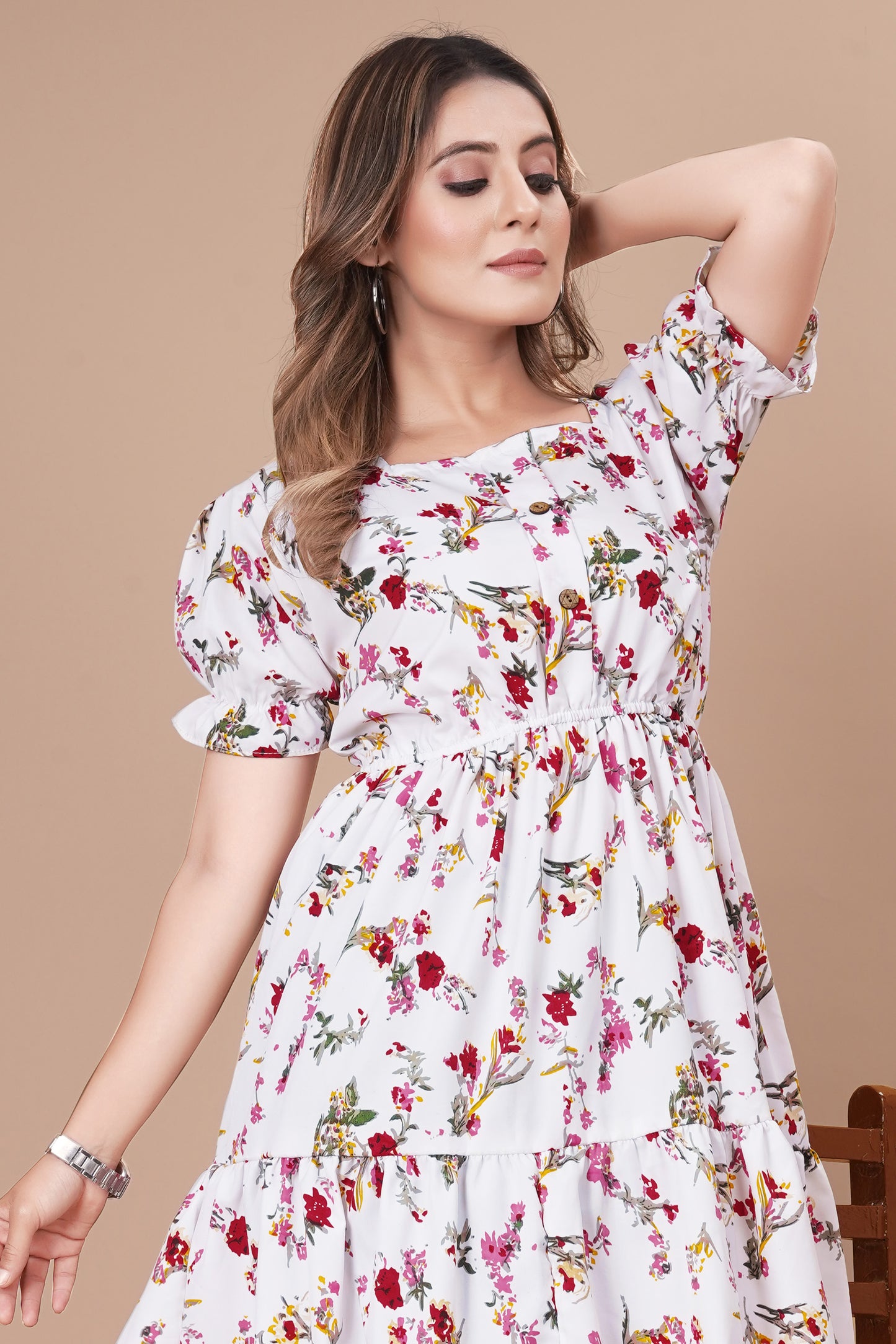 Printed Floral One-Piece Dresses for Women – Perfect for Any Occasion