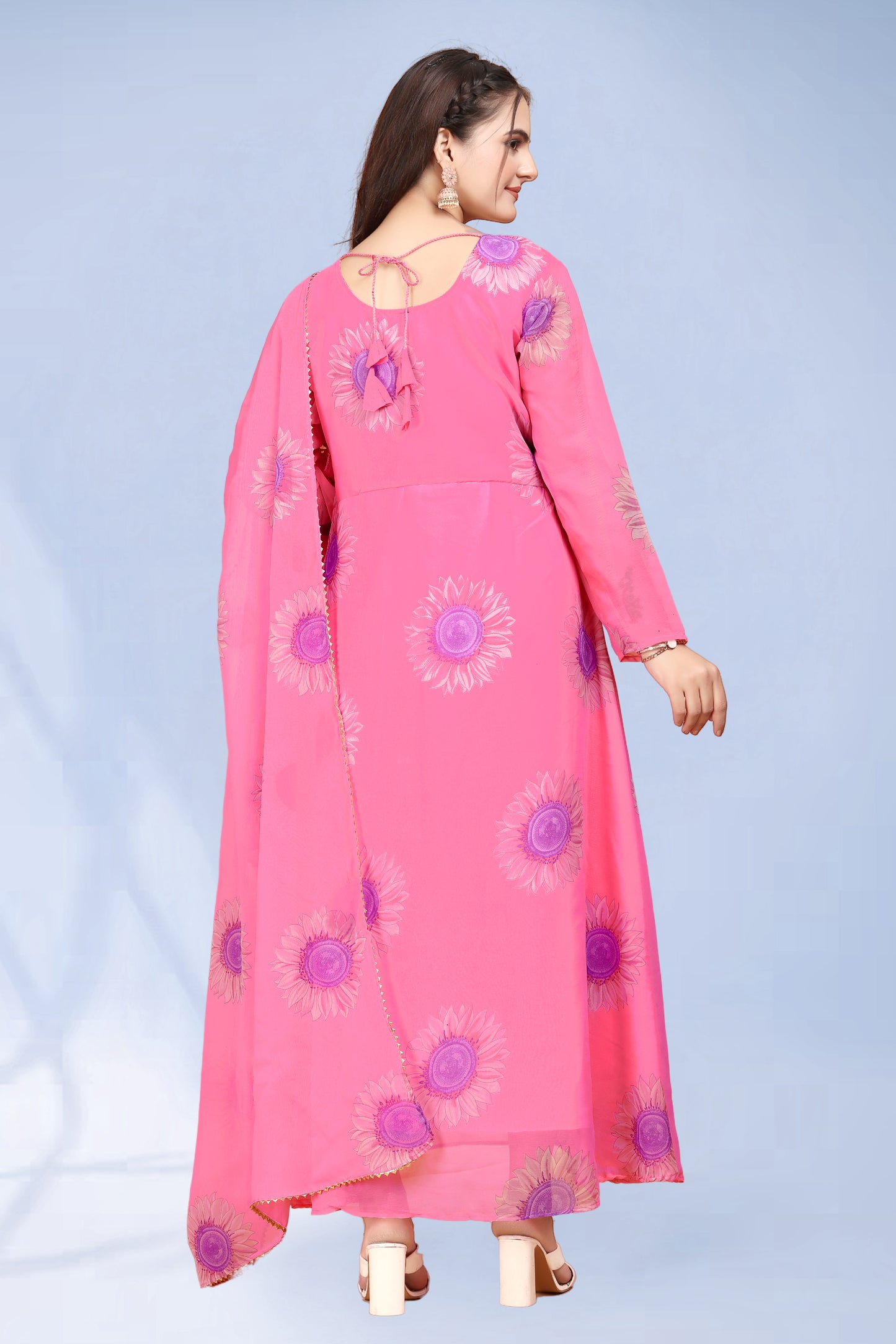 Glam Pink Gown for Women – Trendy & Stylish Dress for Special Occasions & Festivals