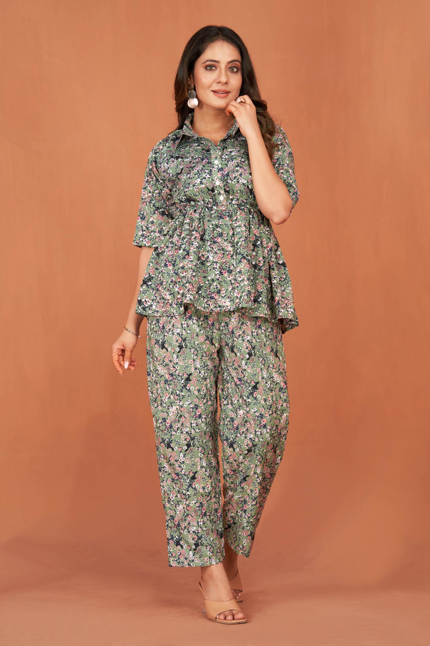 Stylish Matching Floral Co-Ord Sets for Women: Top and Bottom Looks