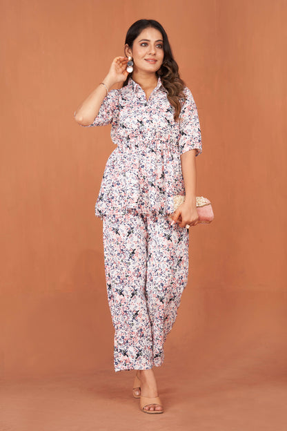 Stylish Matching Floral Co-Ord Sets for Women: Top and Bottom Looks