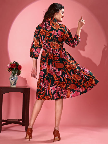 Women's Floral Print One-Piece Dresses: Chic and Elegant Looks