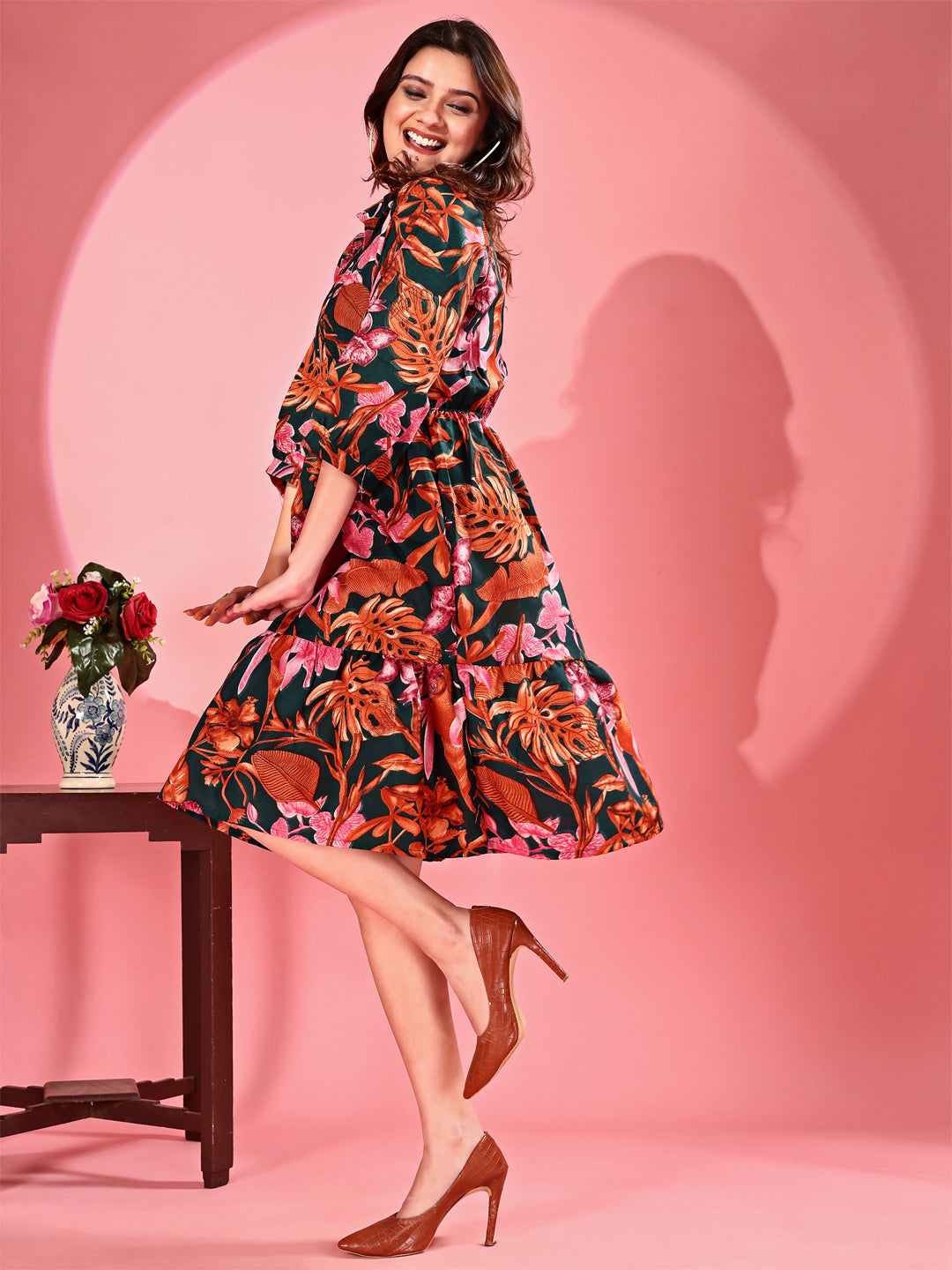 Women's Floral Print One-Piece Dresses: Chic and Elegant Looks