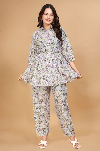 Chic Women Floral Co-Ord Set: Look Amazing in Matching Outfits